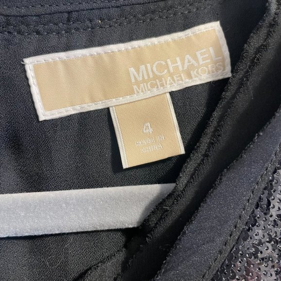 MICHAEL KORS Black & Gold Sequin Mini Dress - Size 4 - $40 OBO - Picture 4 of 5